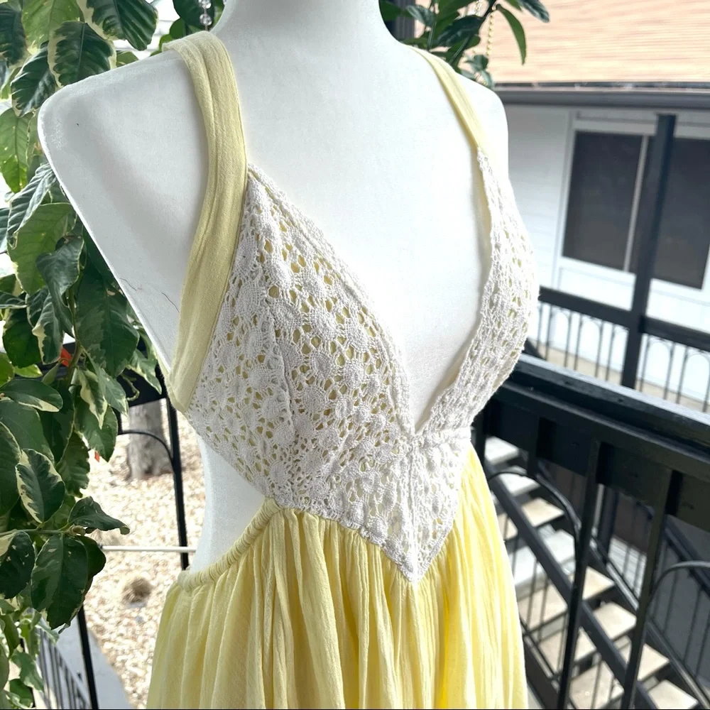 Yellow and white Free people summer dress - Picture 11 of 11